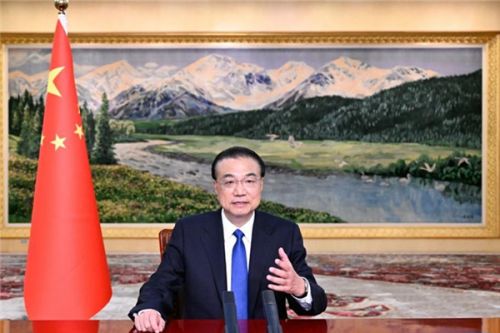 李克强讲话。