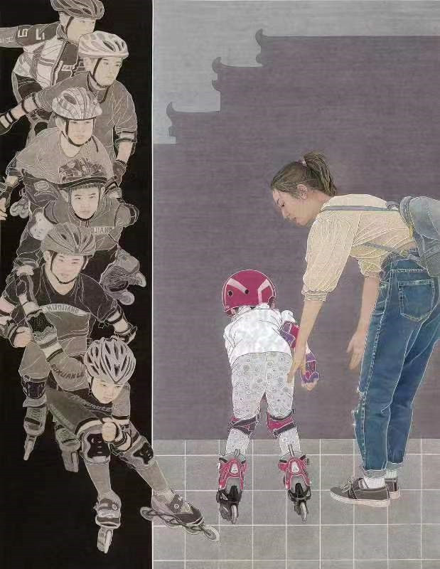 少年少年祖国的春天。